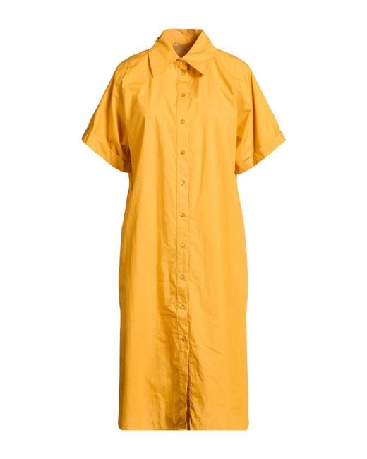 Momoní Yellow Midi Dress