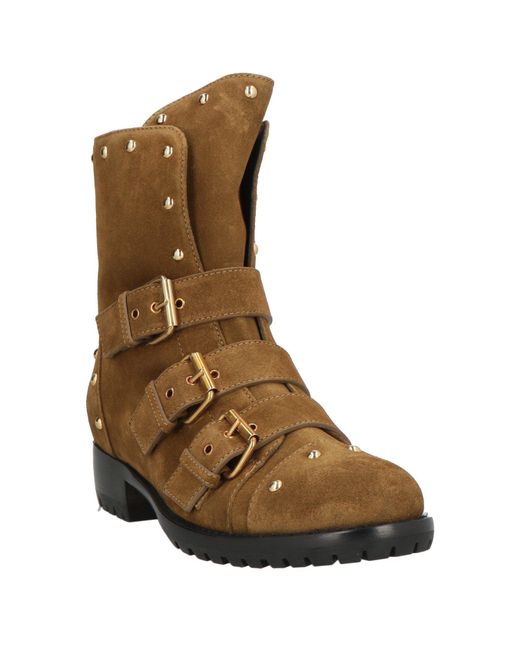 Giuseppe Zanotti Brown Ankle Boots Leather
