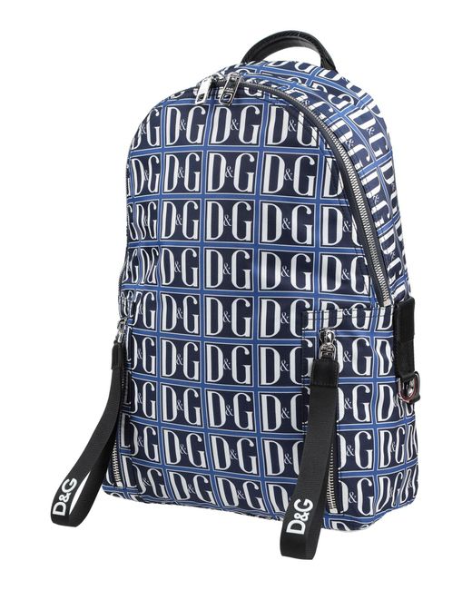 Dolce & Gabbana Blue Men's Nylon Rucksack Backpack Travel for men