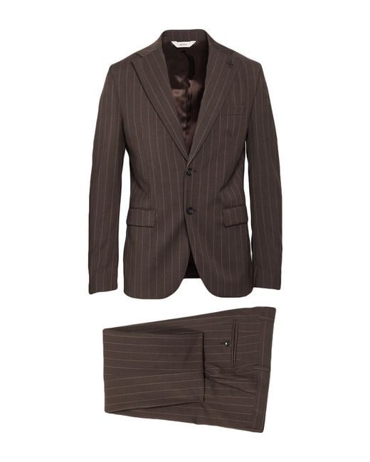 Paoloni Brown Suits for men