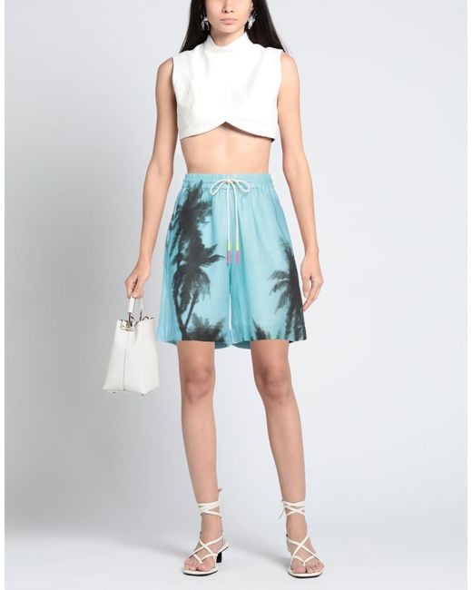 MIRA MIKATI Blue Shorts & Bermuda Shorts