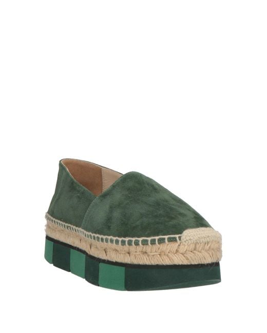 Paloma Barceló Green Espadrilles Leather