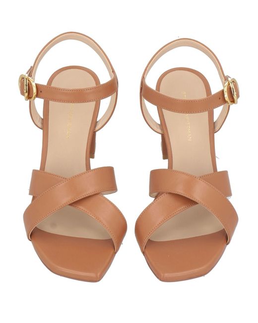 Stuart Weitzman Pink Tan Sandals Leather