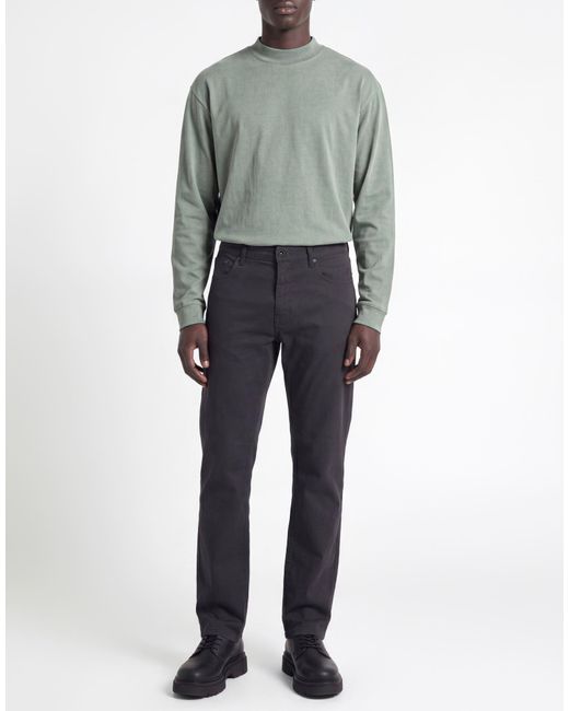 Gas Blue Charcoal Pants Cotton, Elastane for men