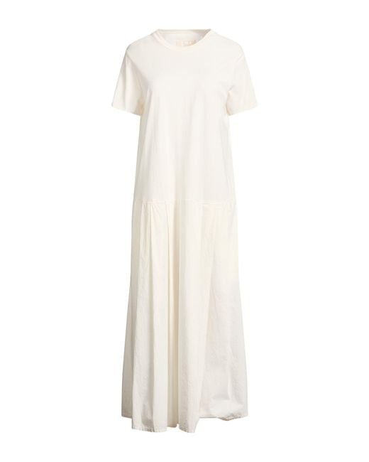 Labo.art White Ivory Midi Dress Cotton