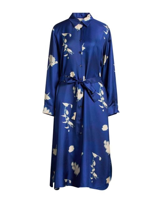Max Mara Blue Midi Dress