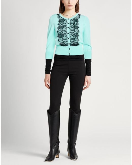 Liu Jo Blue Cardigan Viscose, Polyamide