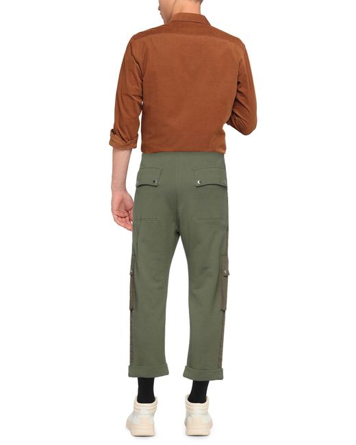 Balmain Fleece Pants in Military Green 