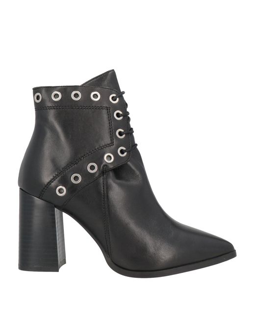 CafeNoir Black Ankle Boots