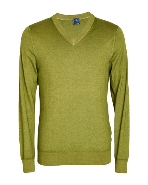 Fedeli Pullover in Green für Herren