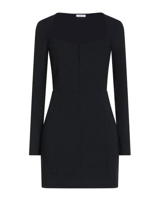 Patrizia Pepe Black Mini Dress Polyamide, Elastane