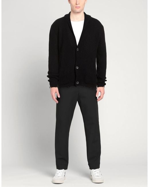 Daniele Alessandrini Black Midnight Cardigan Wool, Acrylic for men