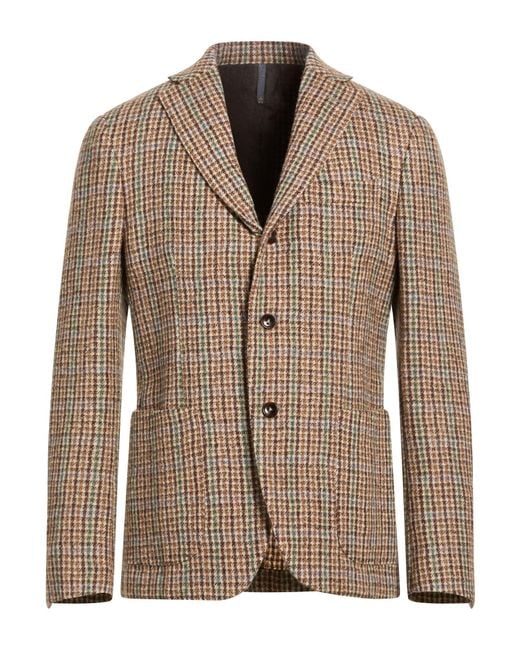 Montedoro Brown Blazer Virgin Wool for men