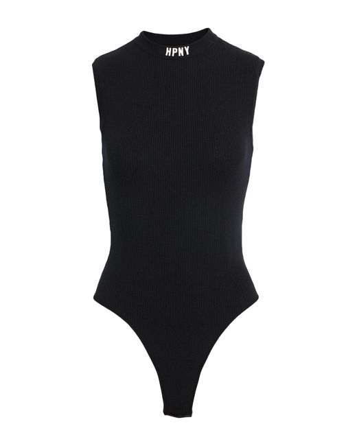 Heron Preston Black Bodysuit Viscose, Polyester
