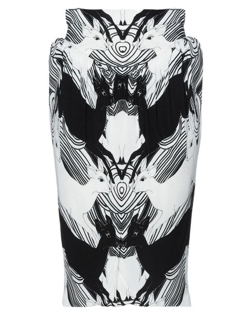 Burberry Gray Midi Skirt