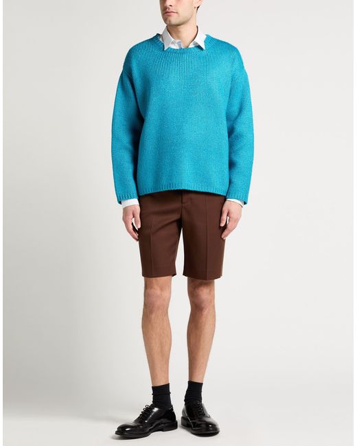 Valentino Garavani Blue Sweater Silk, Polyamide for men