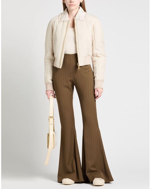 Khrisjoy Natural Cream Jacket Polyamide, Cotton, Acrylic, Polyester, Elastane