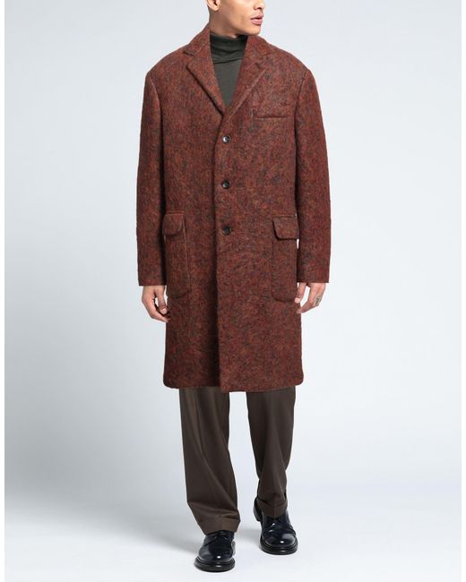 Montedoro Brown Coat for men