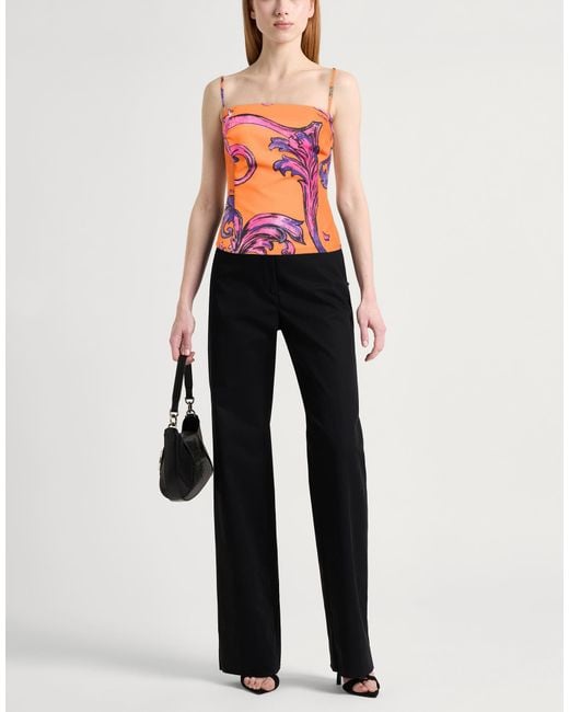 Versace Jeans Couture Pink Top Polyester, Elastane