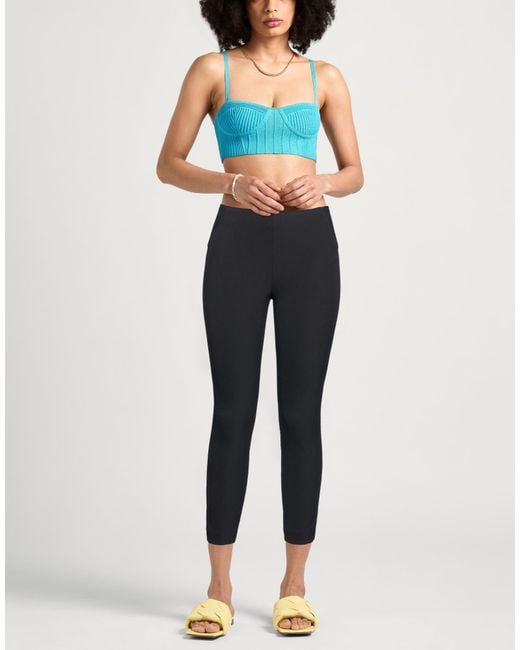 Veronica Beard Black Pants Nylon, Elastane