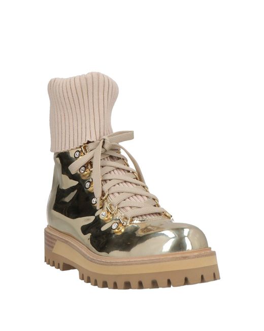Le Silla Natural Ankle Boots Leather