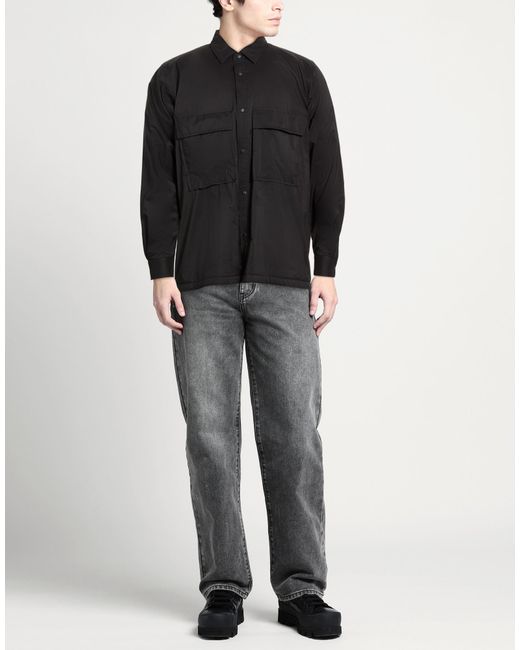 Goldwin Men's Black Shirt Nylon