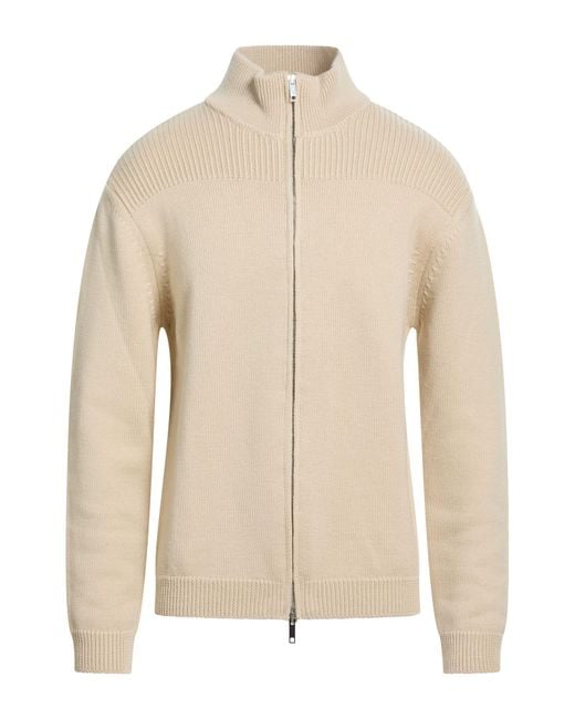 Daniele Fiesoli Natural Cardigan Virgin Wool for men