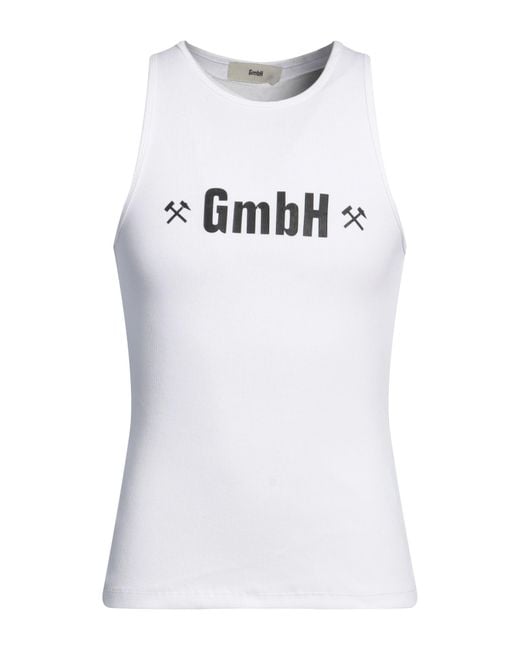 GmbH White Tank Top for men