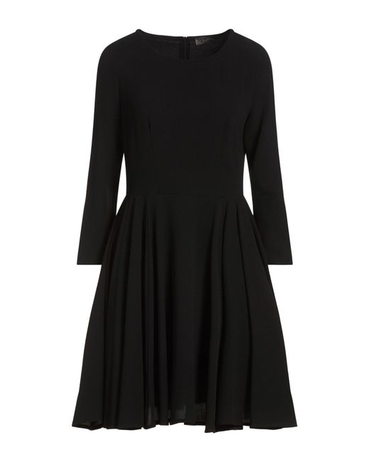 Soallure Black Mini Dress Polyester, Elastane