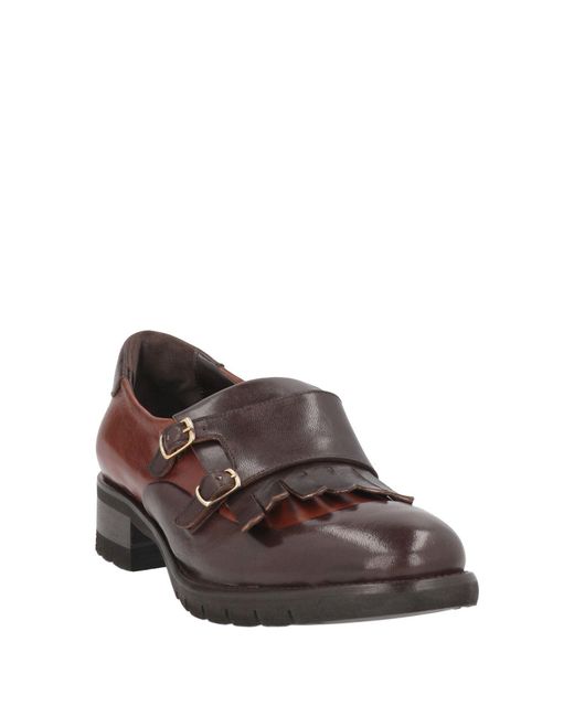 Calpierre Brown Dark Loafers Leather