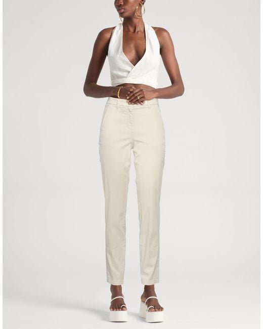 Jacob Cohen Natural Pants Lyocell, Cotton, Elastane, Polyester
