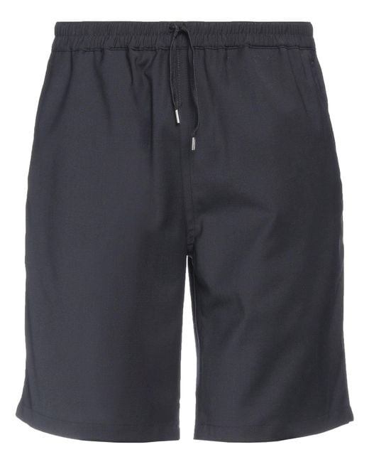 Sandro Blue Shorts & Bermuda Shorts Wool, Polyester, Elastane for men