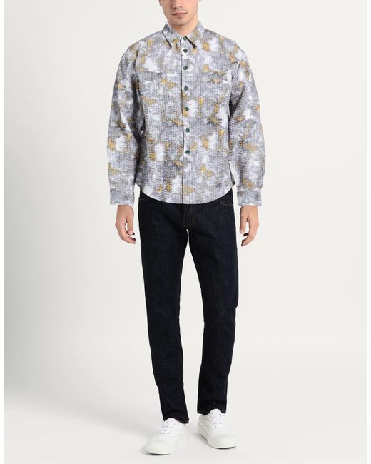 Camicia di Brain Dead in Gray da Uomo