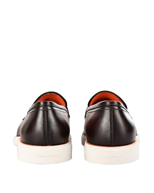 Mocassins Santoni pour homme en coloris Brown