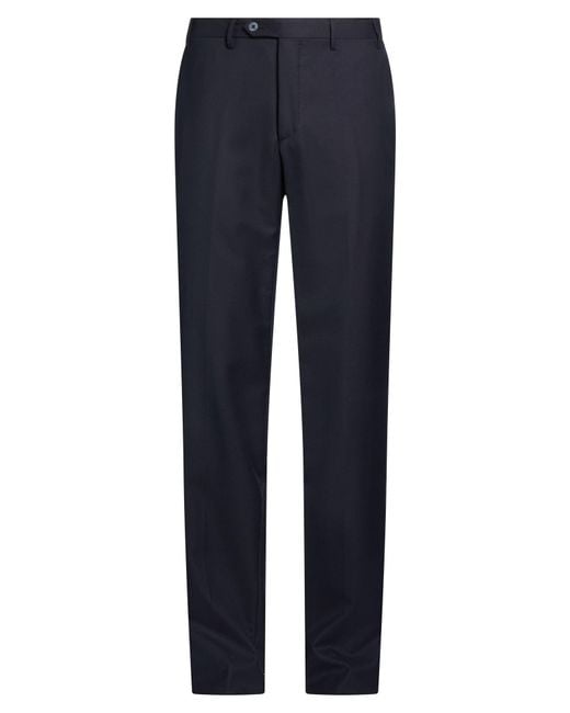 Corneliani Blue Pants Virgin Wool for men