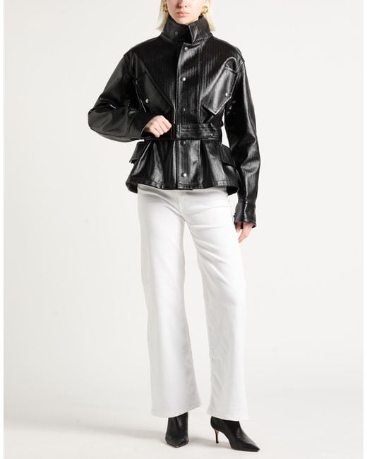 Maison Margiela Black Jacket Cotton, Polyurethane