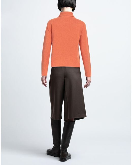Scaglione Orange Rollkragenpullover
