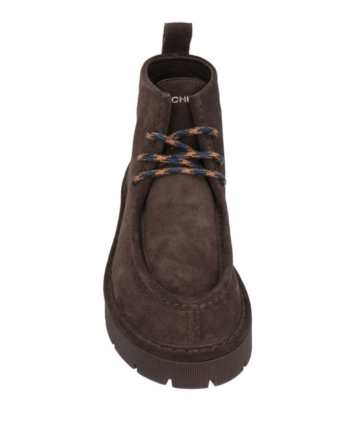 Pànchic Brown Dark Ankle Boots Leather for men
