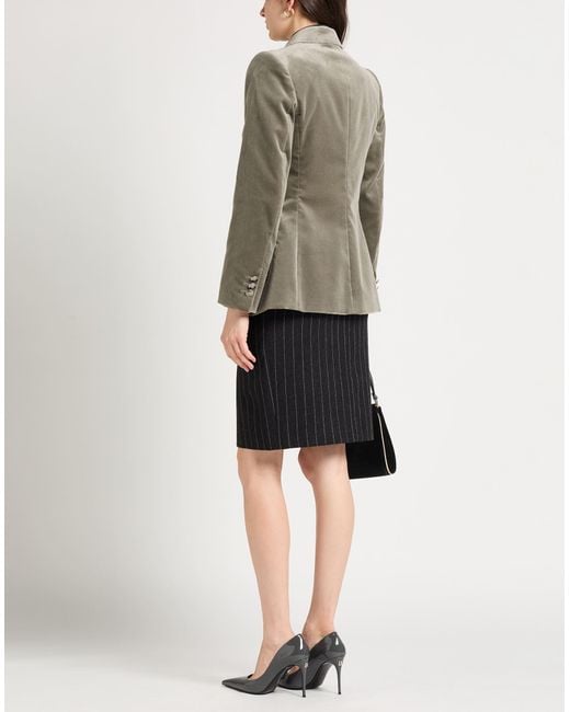 Alberta Ferretti Black Blazer Cotton, Elastane