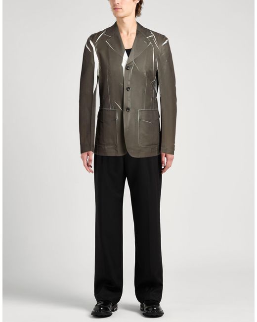 Comme des Garçons Green Khaki Blazer Polyester for men
