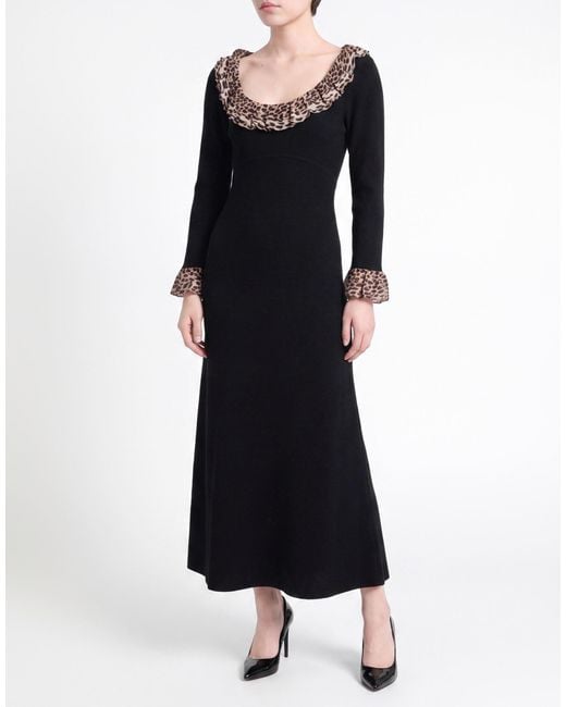 Rixo Black Midi Dress
