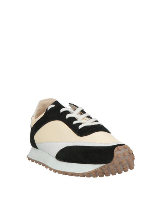 Spalwart Black Ivory Sneakers Leather, Textile Fibers for men