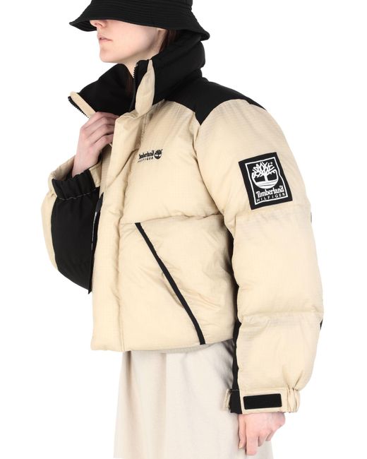 TOMMY HILFIGER x TIMBERLAND Down Jacket in Natural | Lyst UK