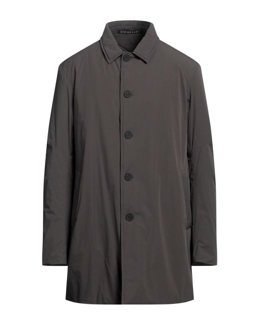 Esemplare Gray Overcoat & Trench Coat for men