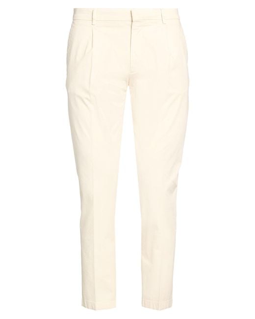 BE ABLE White Cream Pants Cotton, Elastane for men