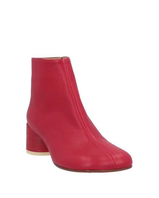 MM6 by Maison Martin Margiela Red Stiefelette