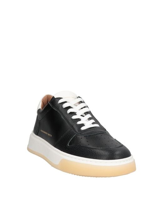 Alexander Smith Black Sneakers Leather for men
