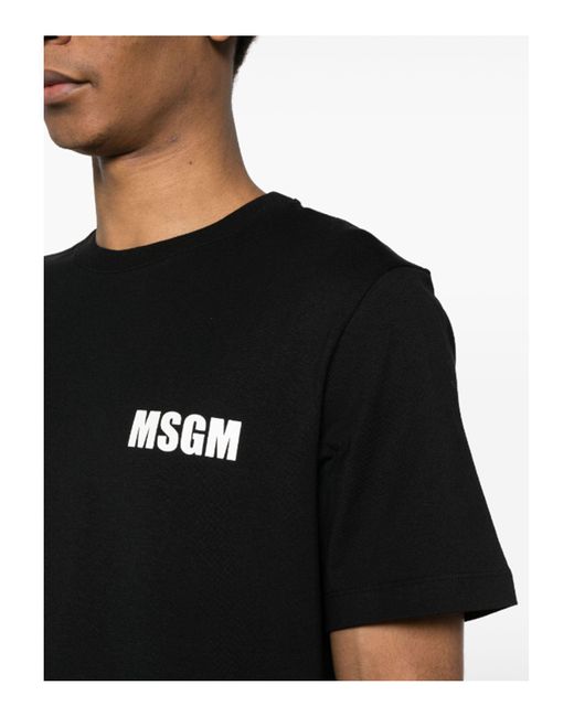MSGM T-shirts in Black für Herren