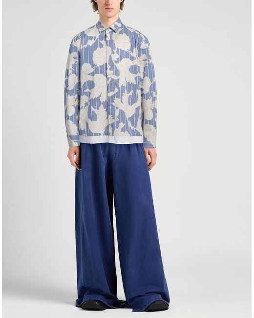 Neil Barrett Blue Shirt Cotton for men