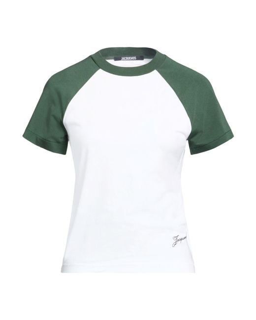 Jacquemus Green T-Shirt Cotton, Elastane